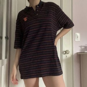 Vintage Men’s Syracuse Orange Striped Polo!